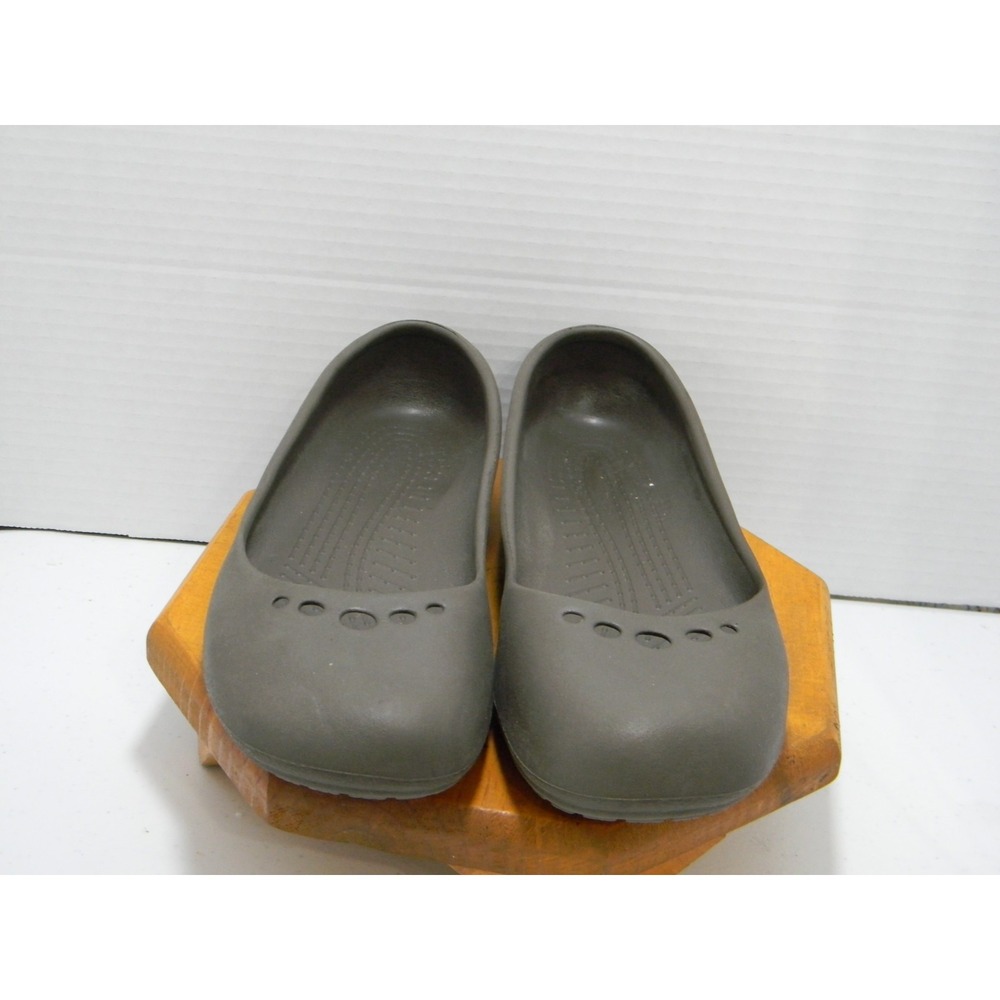 Crocs Kadee Flats Women's Size 9 Gray Slip On Comfort Casual Shoes Lightweight